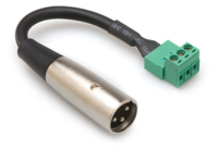 LOW-VOLTAGE ADAPTOR, PHX3M TO XLR3M, 6 IN / CONNECTS BARE WIRE TO GEAR WITH XLR OUTPUTS